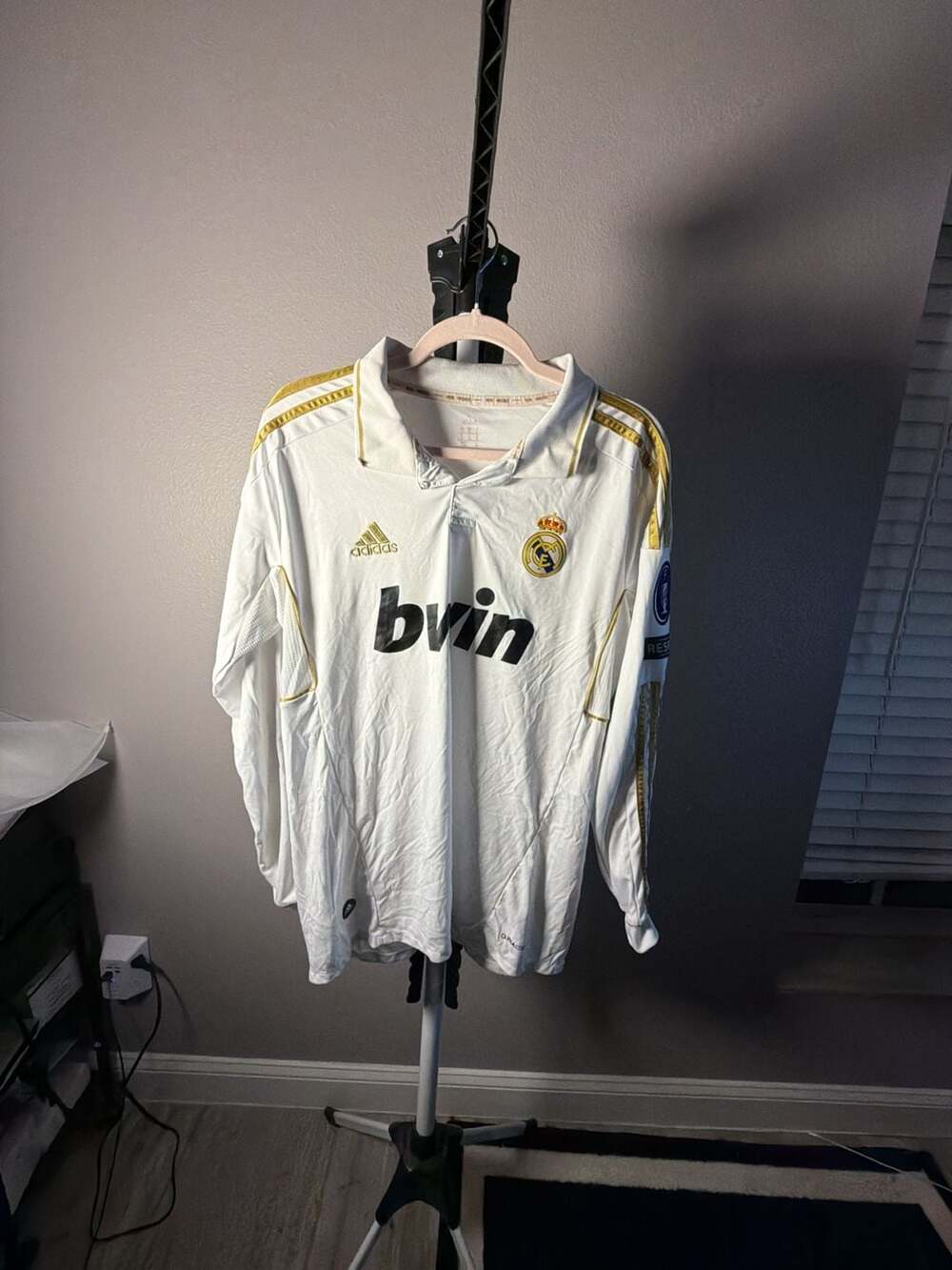 Adidas Real Madrid 2011-12 Home Long Sleeve Soccer Jersey Size M